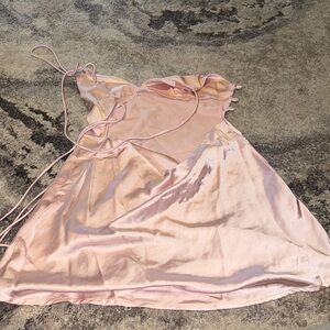 Satin Pink Slip Dress two colors